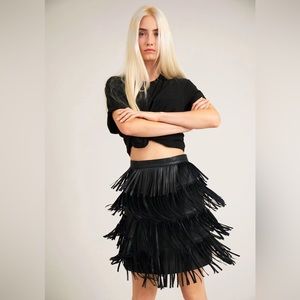 Munthe Cemi Leather Skirt New‎ Size 14